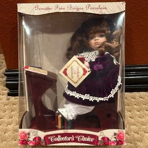 COLLECTOR'S CHOICE Limited Edition Fine Bisque Porcelain Doll NIB